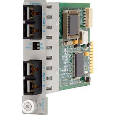 Omnitron Systems Technology8643-2 - iConverter 1000FF 1000 SM/SC 1310nm/12km to 1000 SM/SC 1310nm/34km Plug-in