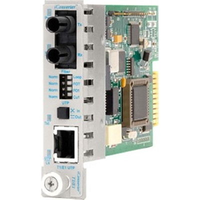 Omnitron Systems Technology8701-1 - iConverter T1/E1 RJ-45/48 to Fiber SM/ST 1310nm/30km Plug-in Module
