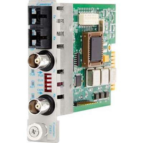 Omnitron Systems Technology8742-0 - iConverter T3/E3 Coax to Fiber MM/SC 1310nm/5km Plug-in Modulei