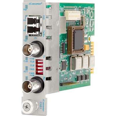 Omnitron Systems Technology8747-1-EW - iConverter T3/E3 Coax to Fiber SM/LC 1310nm/30km Universal Power Supply Wall Mount