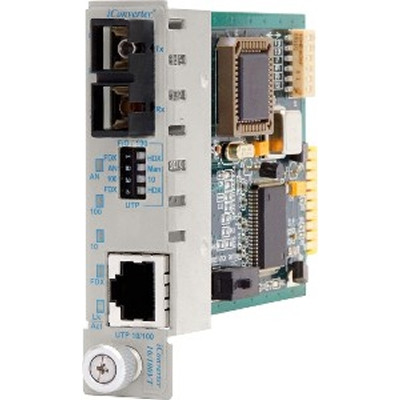 Omnitron Systems Technology8803-1 - iConverter 10/100VT RJ-45 to 100 Fiber SM/SC 1310nm/30km Plug-in Module