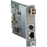 Omnitron Systems Technology8901-1 - iConverter 10/100M 10/100 RJ-45 to 100 Fiber SM/ST 1310nm/30km Plug-in Management