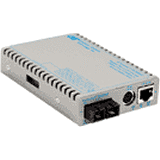 Omnitron Systems Technology8911N-1-A - iConverter 10/100M2 10/100 RJ-45 to 100 SM/SC/SF Tx1550/Rx1310/20km AC PS Management