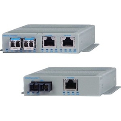 Omnitron Systems Technology9319-1-29W - Omniconverter Fpoe/S 2x 100 SFP to 2x 10/100T PoE 48VDC Wide Temperature