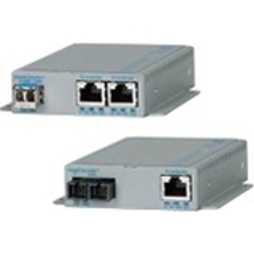 Omnitron Systems Technology9479-0-29W - Omniconverter Gpoe/SE 1000X SFP to 2x 10/100/1000T PoE DC Power Wide