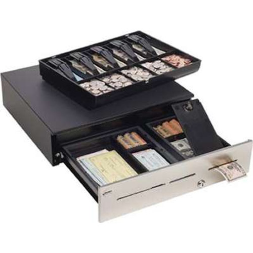 Oncore Power SystemsADV113B1131104 - MMF POS Advantage Cash Drawer 18" x 16.7" 3 slot 5 Bill/5 Coin Bell (Black