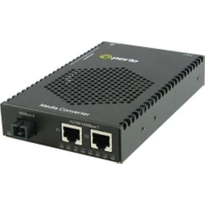 Perle Systems5082224 - S-1110DP-S1SC120U PoE Med Converter (210/100/1000T-1000BXU 120KM 1SC