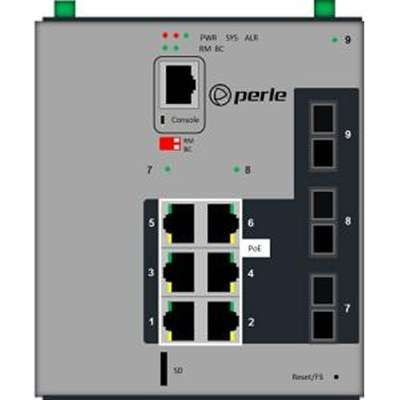 Perle Systems7016750 - IDS-509F3PP6C2SD20SD120 Switch 6POE SC 2XFE SM20K 1x SM120K CTMP