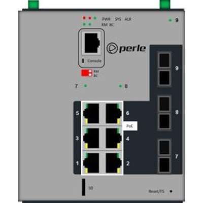 Perle Systems7016890 - IDS-509F3PP6C2SD20SD40X Switch 6POE SC 2XFE SM20K 1x SM40K XTMP