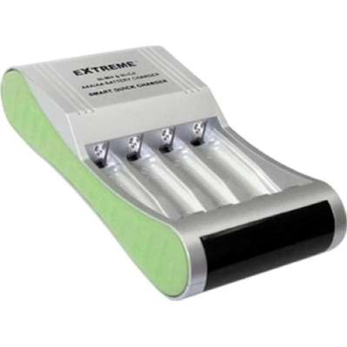 PremiertekEX-509F - Smart Fast 4 Channel Battery Charger F/AA AAA Ni-MH Ni-CD Time Control