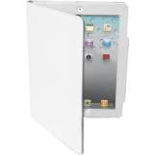 PremiertekLC-IPAD3-W - Folio Leather Case with Stand White for Apple New iPad iPad3