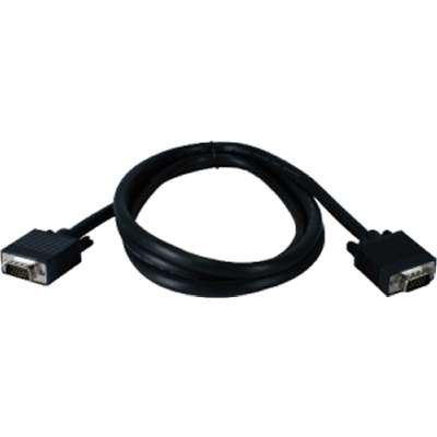 QVSCC388B-10 - 10FT Premium VGA HD15 M/M Tri Shielded Black Cable