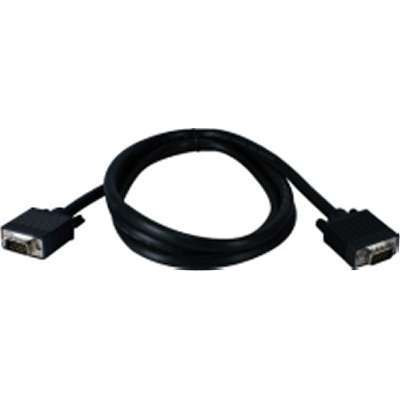 QVSCC388B-15 - 15FT Premium VGA HD15 M/M Tri Shielded Black Cable