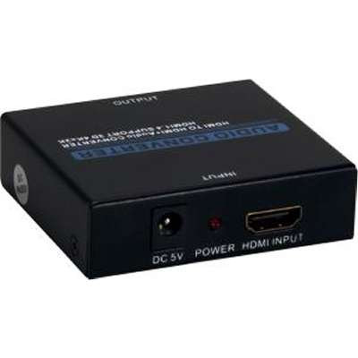 QVSHD-ADE4K - HDMI 4K Audio De-Embedder/ Extractor with HDMI Pass Through Port
