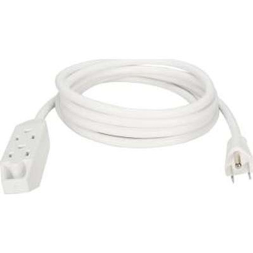 QVSPC3PX-10WH - 3OUT 3-Prong 10FT Power Extension Cord