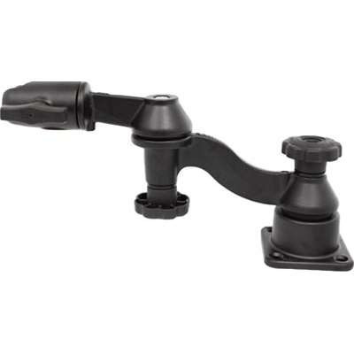 Ram MountsRAM-109H-G1U - Horizontal Mounting Base with Double 6" Swing Arm & Swivel Single Socket for 1.5" Balls