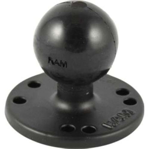 Ram MountsRAM-202U - RAM 2.5" Round Plate with AMPs Hole Pattern & C Size 1.5" Ball