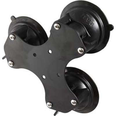Ram MountsRAM-333-224-1U - RAM Twist-Lock Triple Suction Cup Base with 4-Hole AMPS Hole Pattern