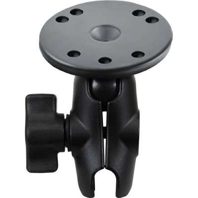 Ram MountsRAM-B-103U-A - RAM 1" Ball Short Length Double Socket Arm with 2.5" Round Base