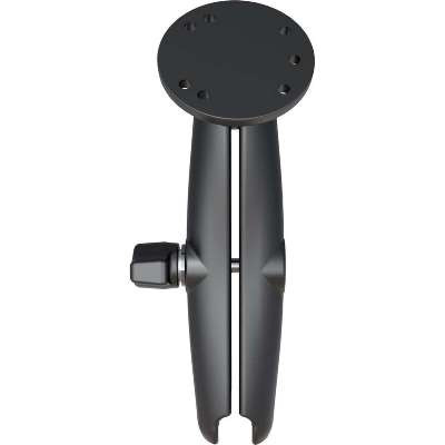 Ram MountsRAM-B-103U-C - RAM 1" Ball Long Length Double Socket Arm with 2.5" Round Base