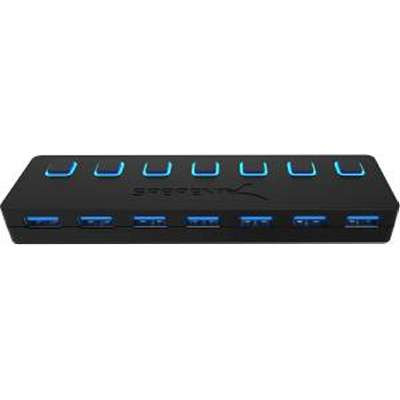 SabrentHB-UMA7 - 7 Port USB 3.0 Hub with Switches with LEDs & Switches