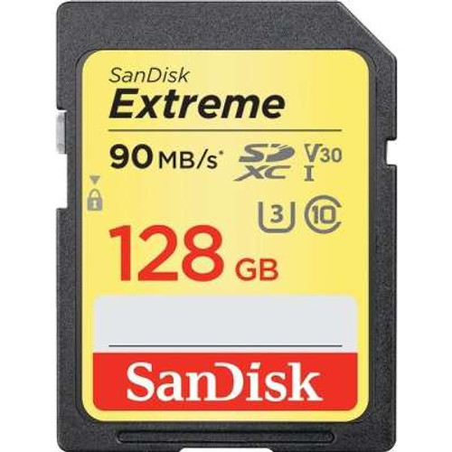 SanDiskSDSDXVF-128G-ANCIN - 128GB Extreme Sdxcuhs-I 90/60MB/S