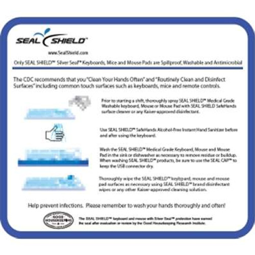 Seal ShieldSSMP10 - Seal Pad Antimicrobial Mouse Pad (10-pack