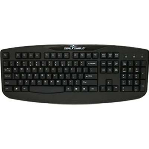 Seal ShieldSTK503 - Silver Storm Medical Grade Washable USB Keyboard - Black