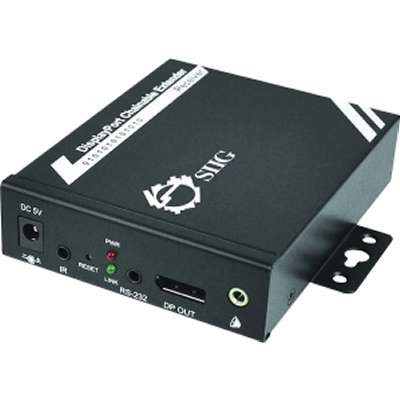 SIIG Inc.CE-DP0611-S1 - Displayport to CAT5E Daisy Chain HD Extdr Kit with RS-232 IR Repeater
