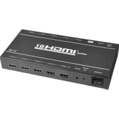 SIIG Inc.CE-H21Q11-S1 - Ce-H21Q11-S1 1X10 HDMI Splitter 3D 4KX2K Resolution to 10 Displays