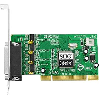 SIIG Inc.JJ-P04621-S7 - 4-Port DB9 Ser PCI RS232 16550 DP Quartet Ser 550 PCI