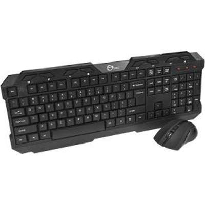 SIIG Inc.JK-WR0J12-S1 - Combo 104 Key Wireless Keyboard & Mouse Black PC Mac Extra-Duo