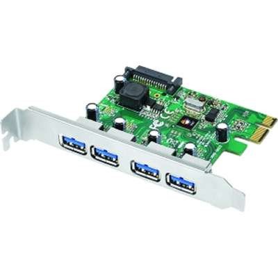 SIIG Inc. JU-P40412-S1 -  4 Port USB 3.0 PCIE 5GBS Full Height Superspeed Host Adapter