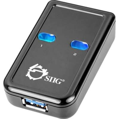 SIIG Inc. JU-SW0012-S1 -  Manual Switch 2-to-1 3 Port 1-Type A In 2-Type B Out USB 3.0