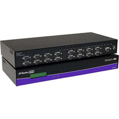 Smart-AVI AV08X08AS -  Avrouter 8X8A Routes 8 UXGA & Audio to 8 Remote Monitors/Speakers