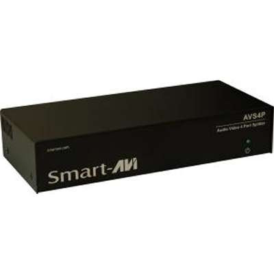 Smart-AVI AVS4PS -  WUXGA Stereo Audio 4 Port Splitter