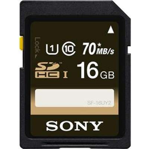 Sony SF16UY2/TQ -  16GB UHS-I SDHC Memory Card (Class 10)