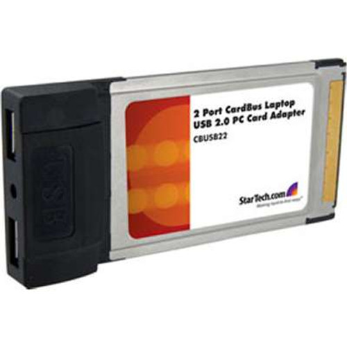 StarTech.com CBUSB22 -  2-Port Cardbus USB 2.0 PC Card Adapter