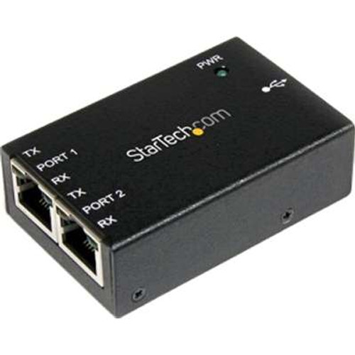 StarTech.com ICUSB2322RJ -  2-Port Industrial USB to Serial RJ45 Adapter - Wallmount and DIN Rail