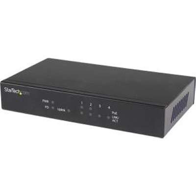 StarTech.com IES51GPOEPD -  5 Port Geth Switch PoE-Powered 2x Pse/PoE PT