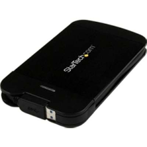 StarTech.com S2510BMU33CB -  2.5 inch USB 3.0 SATA SSD/Hard Disk Drive Enclosure with Attached Cable & Uasp