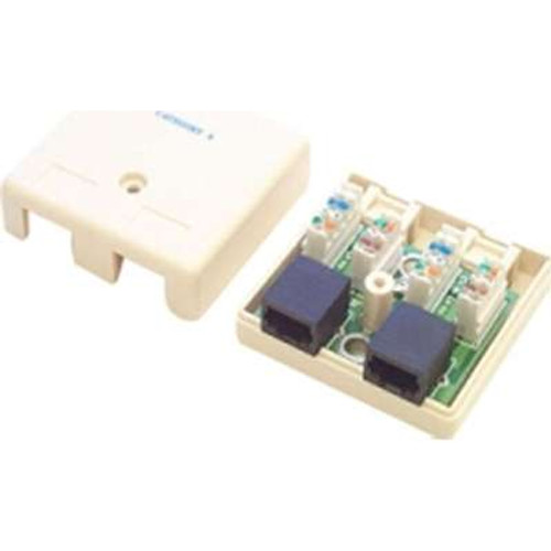 StarTech.com WALLBOX2IV -  Dual Keystone CAT5E RJ45 Wall Jack
