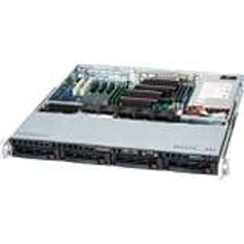 Supermicro CSE-813MTQ-600CB -  Cse-813MTQ-600CB 1U Black 600W 4XSAS SATA 4XPWM Fan ATX Retail