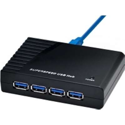 SYBA Multimedia Inc SY-HUB20062 -  4 Port USB 3.0 Hub Up to 5GBPS Data Transfer/Hot-Swap