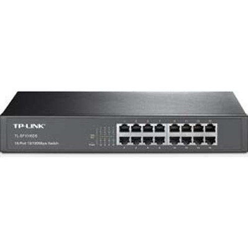 TP-LINK TL-SF1016DS -  TL-SF1016DS 16-Port 10/100Mbps Fast Ethernet Unmanaged Switch