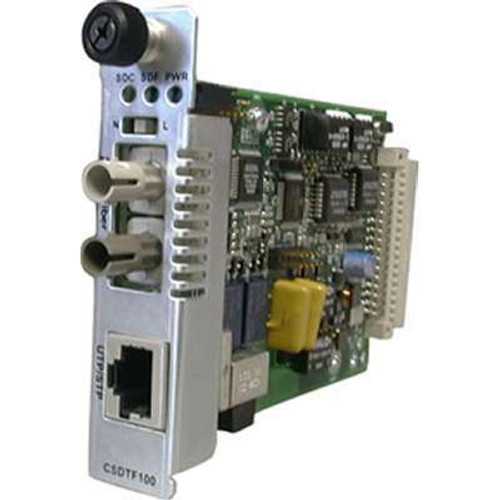 Transition Networks CSDTF1013-120 -  Remote Managed T1 Converter Card-RJ48 to 850NM MM SC 2KM