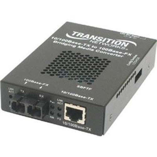 Transition Networks SBFTF1011-105-NA -  10/100 Bridging Converter RJ45 to 100BFX MM ST 2KM