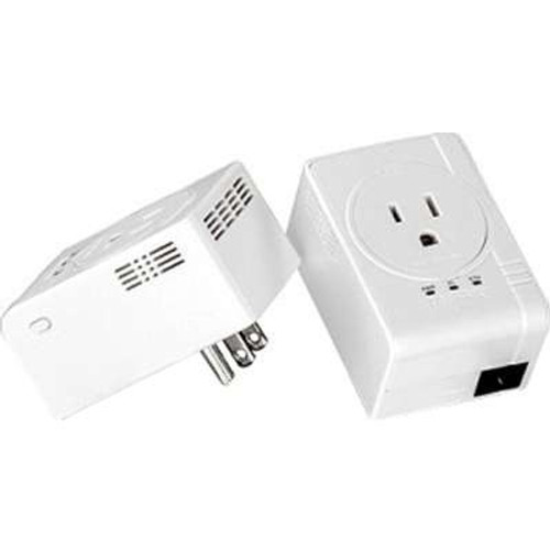 TRENDNET TPL-407E2K - TRENDnet Powerline 500 AV Nano Adapter with Built-In Outlet (2) Adapter Kit