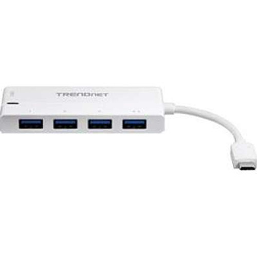 TRENDNET TUC-H4E2 - TRENDnet USBC to 4 Port USB3 Hub with Power Delivery