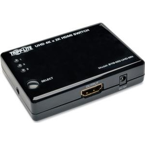 TRIPP LITE B119-003-UHD-MN - Tripp Lite 3 Port HDMI Mini Switch for Video and Audio